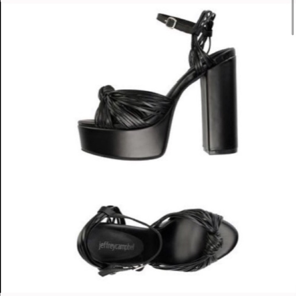 JEFFREY CAMPBELL Andrea Knot Ankle Wrap Heels